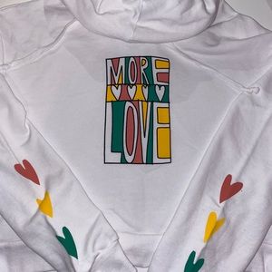 Nwt cropped hoodie sweater